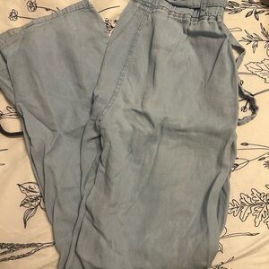 Light Blue Casual Pants
